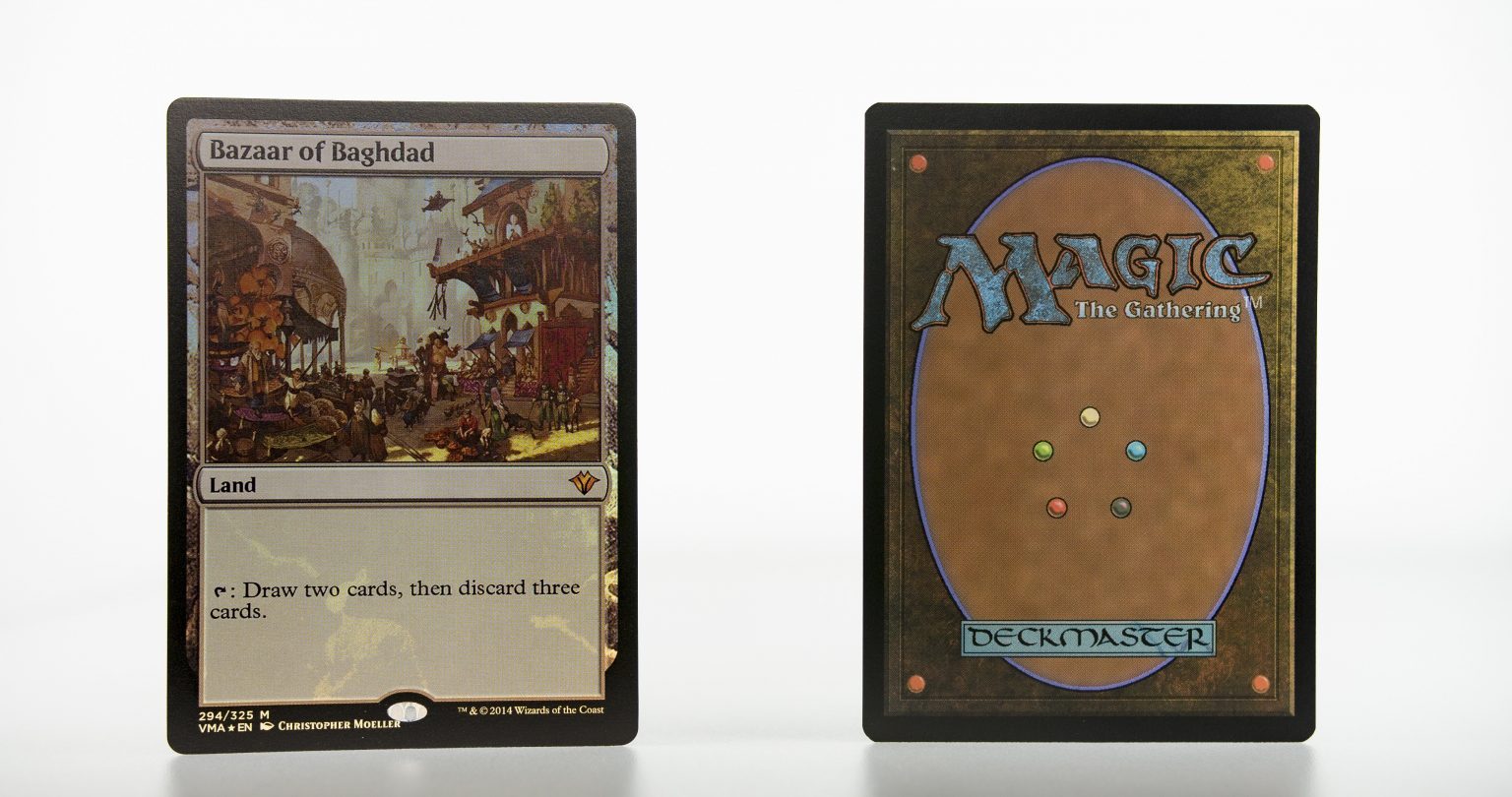 Bazaar of Baghdad vintage masters vma foil mtg proxy magic the ...