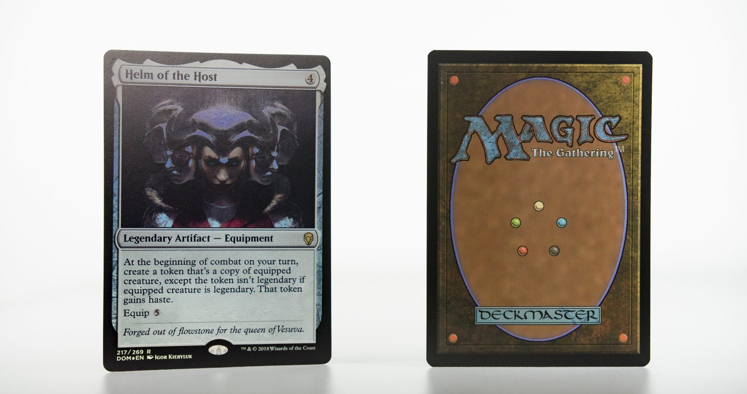 Helm of the Host Dominaria DOM foil mtg proxy magic the gathering ...