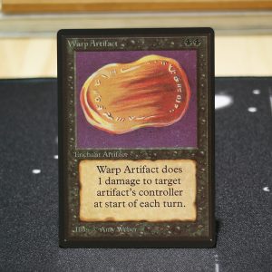 Warp Artifact B Limited Edition Beta (LEB) mtg proxy for GP FNM magic the gathering tournament proxies